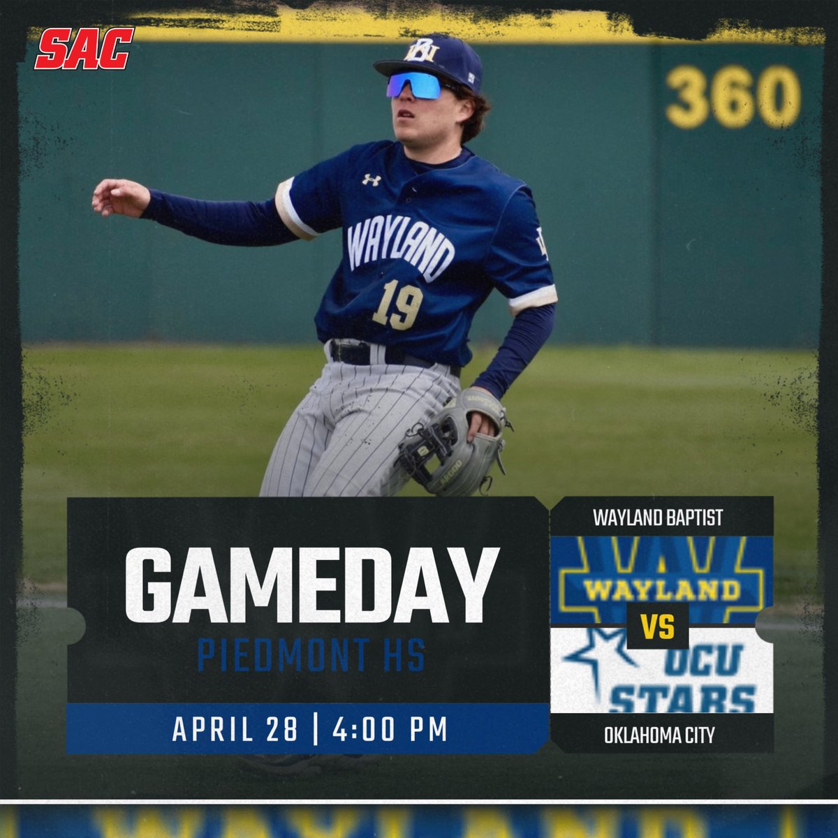 wbu_baseball's tweet photo. 🚨GAME DAY🚨⁣⁣
⁣⁣
Pioneers are back in action today against Oklahoma City University
⁣⁣
🕙 4:00 &amp; 7:00 PM
⁣⁣
📍 Piedmont Baseball Fields

#TMac4Ever | #WBUBaseball | #GoPioneers https://t.co/NV4w1kZhrS