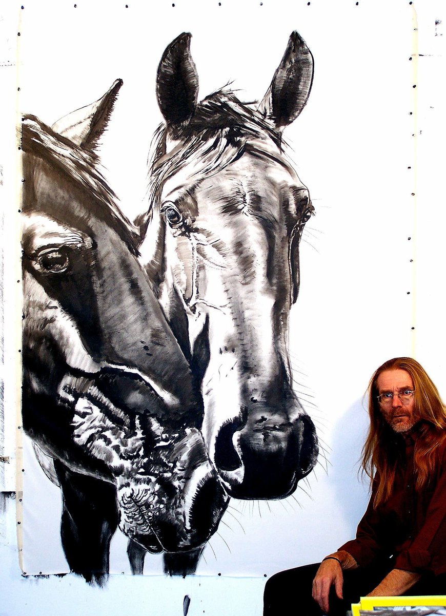 Sold!
#ink #inked #inkedart #drawing #drawings #painting #paintings #horses #equestrian #horseart #equineart #horse #equine #art #artist #artists #artwork #artstudio #fineart #contemporaryart #animals  #animalpainting

equineartiststevemessenger.com