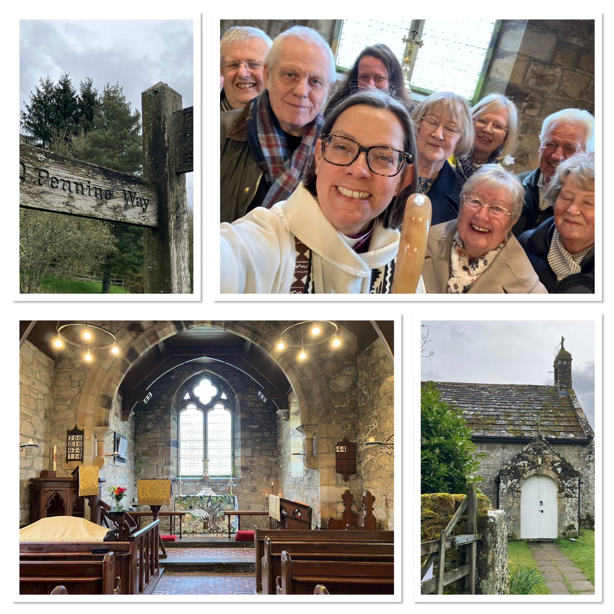 What a terrific afternoon visiting St Francis’ church, Byrness @NclDiocese delighted to share in worship and tales of @TheSpineRace @willbaldlygo @Ultra_Damo @RndmForestRunnr @JasminKParis @philnharris and many others have passed by here! 🙏🏃‍♀️👏☕️☕️😴