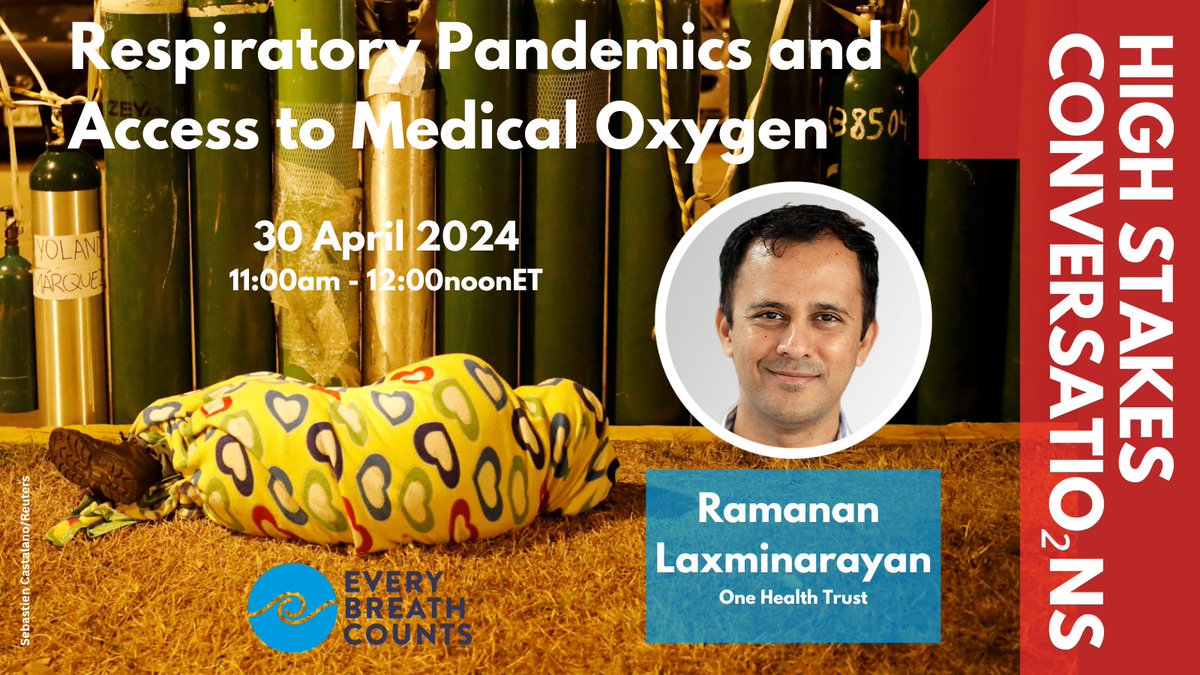 #Birdflu or Influenza A (#H5N1) is circulating. Are we prepared for another respiratory pandemic? Listen to what Ramanan Laxminarayan has to say on 30 April. Register here👉shorturl.at/pEFI7 @OneHealthTrust #OneHealth #Zoonoses #GlobalOxygenAlliance @picardonhealth