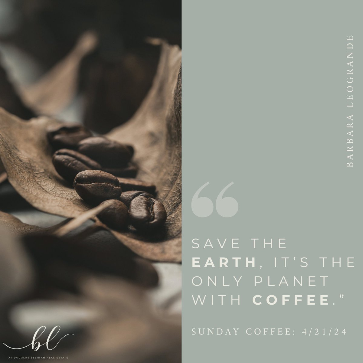 And we can’t live without coffee! ☕ #SundayCoffee
.
.
.
.
#SoldByBarbara #CallBarbara #ILoveWhatIDo #ListenToYourBroker #ListWithMe #BuyWithMe #DouglasElliman #DouglasEllimanRealEstate #DE #EllimanAgents #EllimanLI #LongIsland #SouthShore #RealEstate #Realtor #RealtorLife