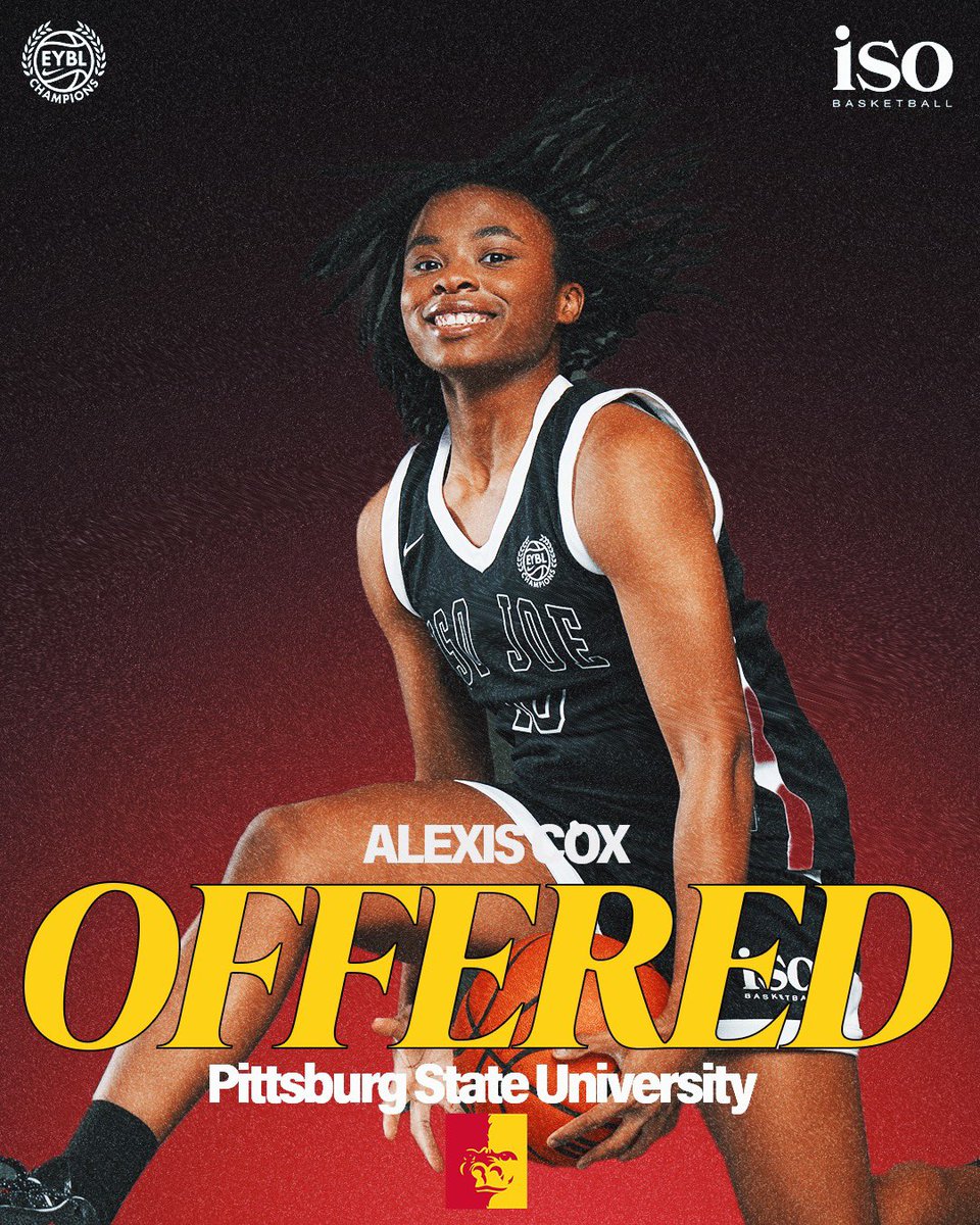 🚨 Scholarship Offer 🚨 Excited to announce that ‘25 Alexis Cox has been offered a basketball scholarship by Pittsburg State University. 🏀 | @Akcox23