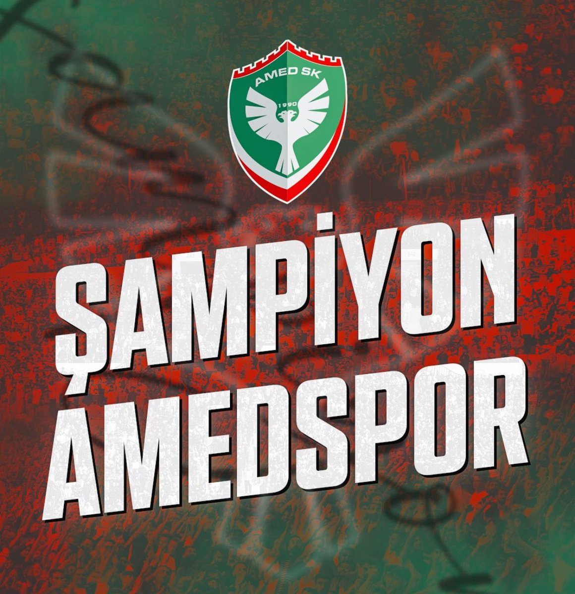 TFF 2. Lig sezonunu şampiyon olarak 1. Lig’e yükselen #Amedspor’u tebrik ediyorum…