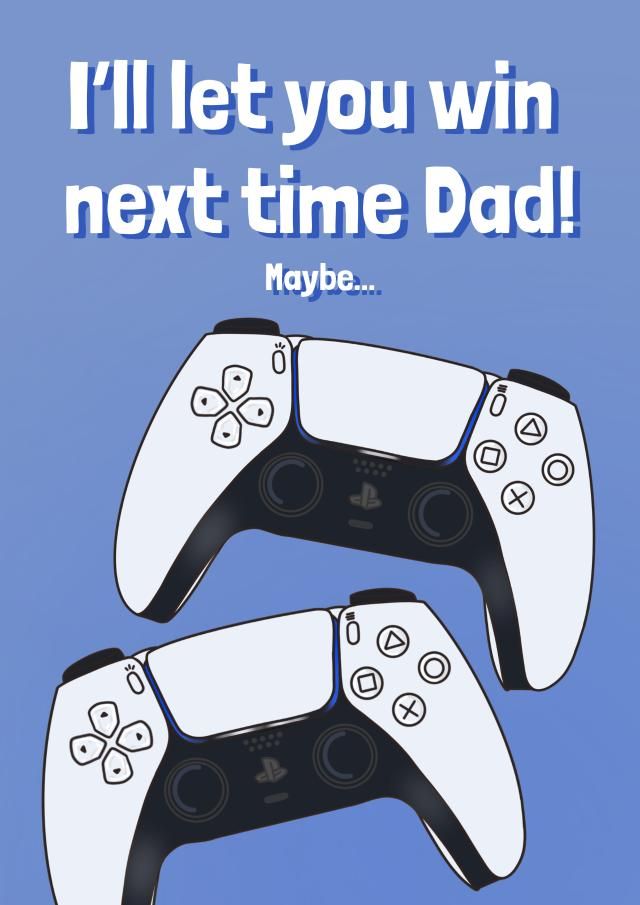 Be it a birthday or whatever, finding the right #greetingcard can be hard 😭 But checkout this Playstation themed card for Dad I designed exclusively on Thortful! 🤩 Choose from a range of card sizes and types with fast delivery. buff.ly/42Tom2i