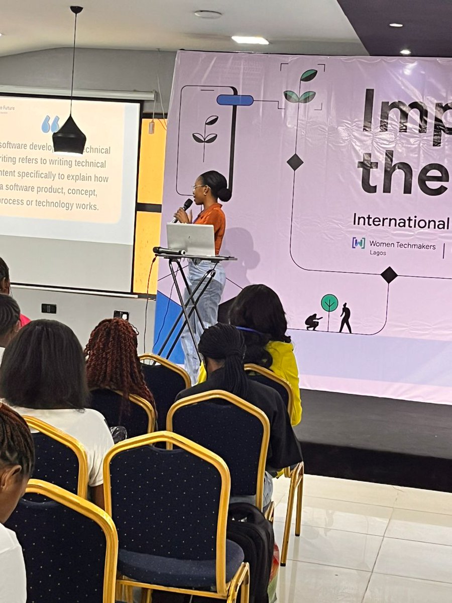 Pleased to share that I spoke on the topic: Documentation Dynamics, Enhancing Software Development Through Technical Writing at @WTMLagos IWD Lagos yesterday. You can find the slides here: docs.google.com/presentation/d…