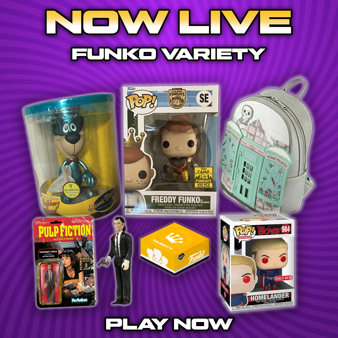 #GrailGamers! #FunkoFans! Our Newest Game - Funko Variety Show #MysteryBox Game is NOW LIVE! 🎉

This one is for the TRUE #Funkofans out there because it’s not Pops! We’re talking Dorbz, ReAction figures, Funkoverse Games, Soda, Vynl 2-pks and more, including a rare Funko Force…