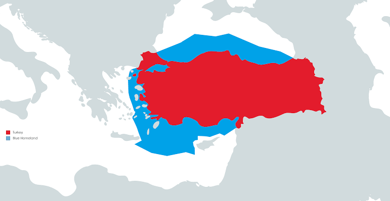 Türkiye has included its Blue Homeland doctrine in the school curriculum. It will now be taught in schools. 🇹🇷