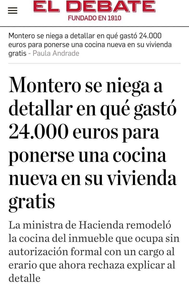 🌐 NOTICIAS DEL IV REICH La ministra que más ha subido los impuestos en Europa no se costea ni la vivienda ni la luz, el gas o la limpieza y además se hace reformas de lujo. Los impuestos son para sanidad y educación. No es magia son tus impuestos.