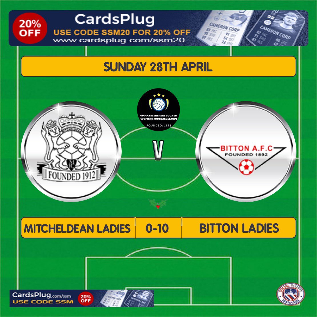 That’s the end to another season. Everyone played their legs off today. The score could have been a lot more.