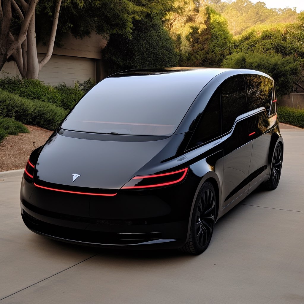 TESLA MINIVAN BLACKY.