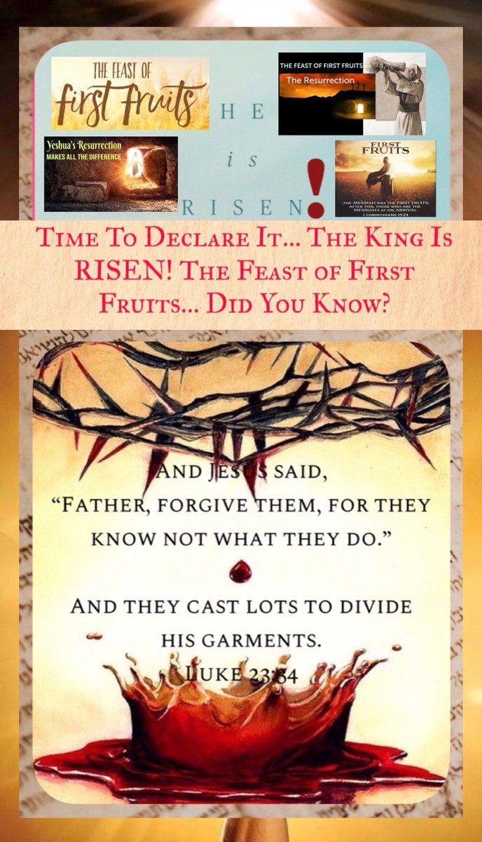 bbbthatsright's tweet image. Time To Declare It… The King Is Risen! The Feast of First Fruits… Did You Know?:

servantofyeshua7.weebly.com/yahweh-yeshua-…

#Resurrection #FirstFruits