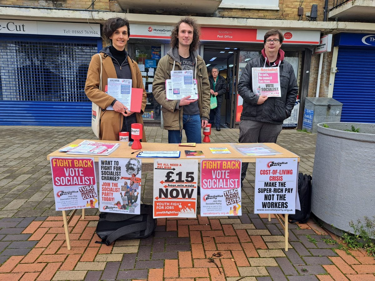 We've had two great days out on the doorstep, campaigning for workers' candidates and hearing from voters about the issues that matter to them. The Labour run City Council continue to fail the people of #Oxford. Vote for someone that will fight for you. #VoteTUSC