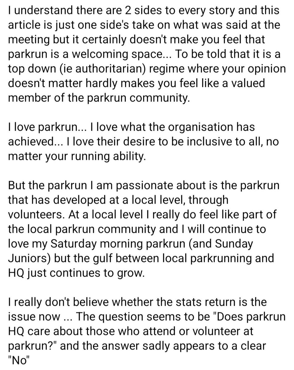My own thoughts on the subject @parkrun @parkrunUK
#parkrun