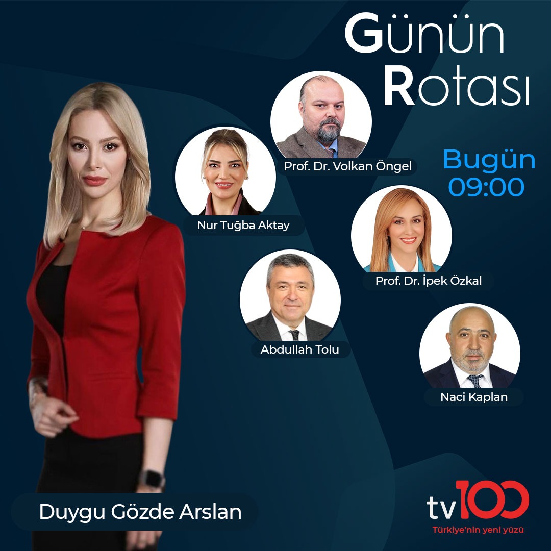 📍İYİ Parti'nin yeni genel başkanı 📍Vergi tebliği tartışmaları @DuyguGozde soruyor; @drvolkanongel @nurtugbaaktay @ipekozkal @AbdullahTolu1 Naci Kaplan yanıtlıyor. ⏰#GününRotası bugün 09.00'da tv100'de