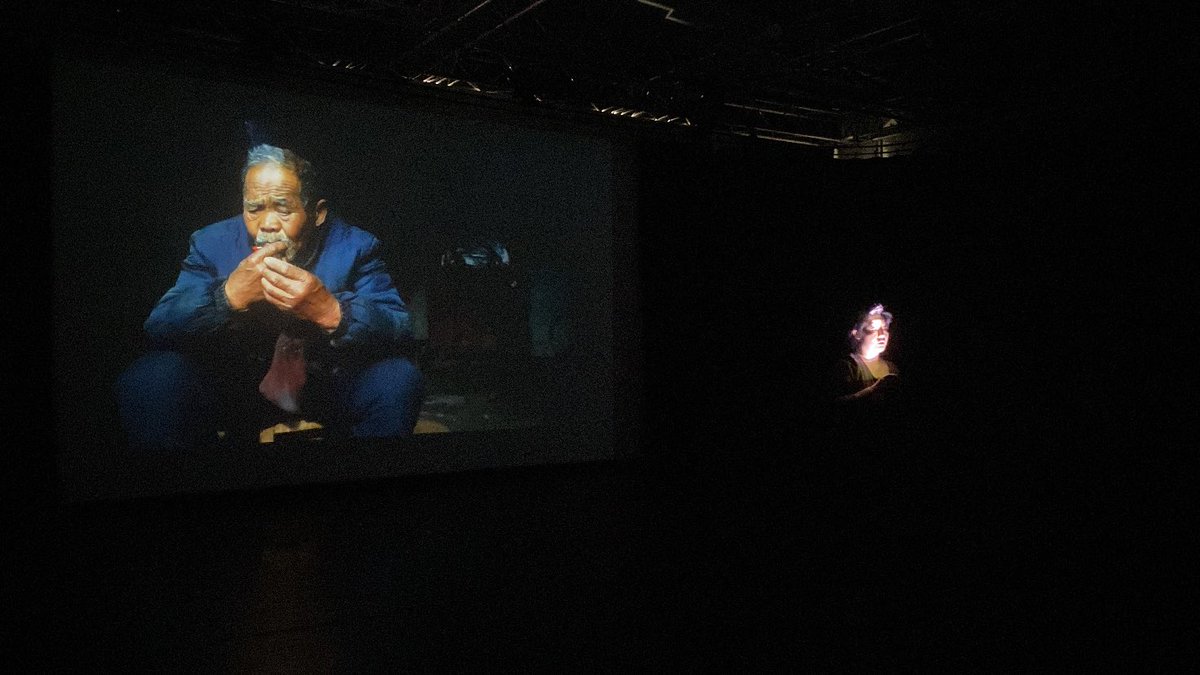 Zhang Mengqi’s performance lecture reflecting on the evolution of her 47km films and the Folk Memory Project, through dance, gesture and moving image @RichMixLondon
