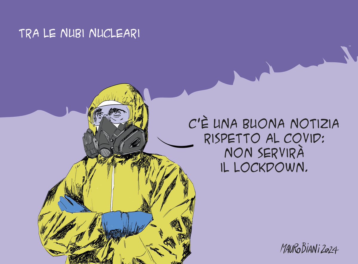 #guerra #nucleare #nubenucleare #mondo L’aspetto positivo. Oggi su @repubblica