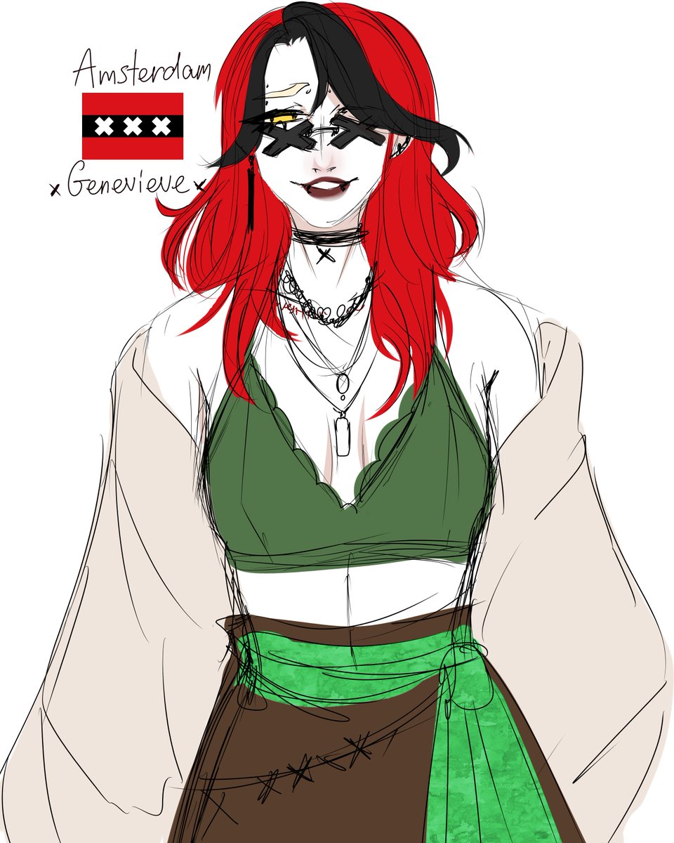 ViaelleMoon's tweet image. 🇳🇱Amsterdam - Geneviève

#Countrywomen #Amsterdam  #Netherlands #Humanization #countryhumans