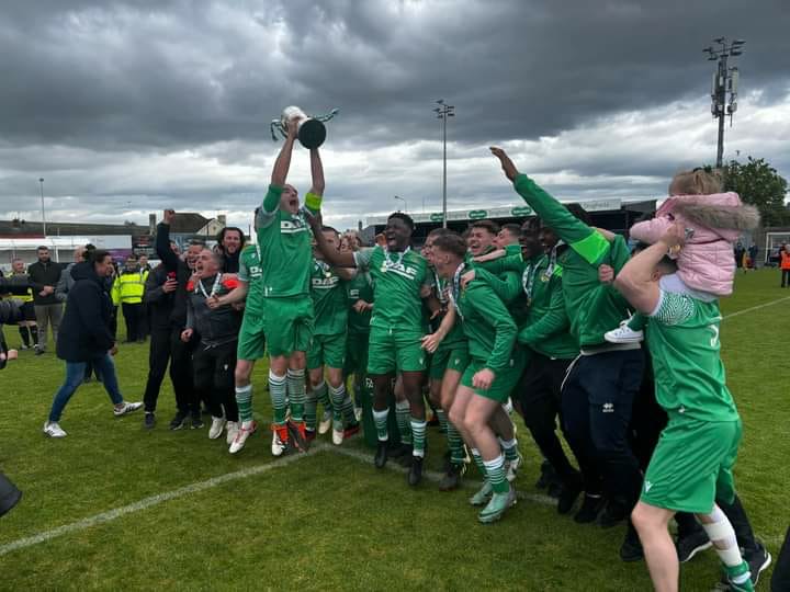 Champions!! A fantastic achievement from Balbriggans Glebe North winning the FAI Intermediate soccer final against Cork team Ringmahon Rangers 3-2 after extra time! 👏🏼😃🏆 @OfficialGlebe