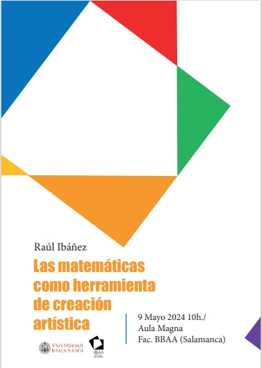 Las matemáticas como herramienta de creación artística. Este mes de mayo tendré el placer de hablar de arte contemporáneo y matemáticas en algunos lugares queridos. El primero, en la Universidad de Salamanca (el 9 de mayo), invitado por mi gran amiga y gran artista @puntodepapel