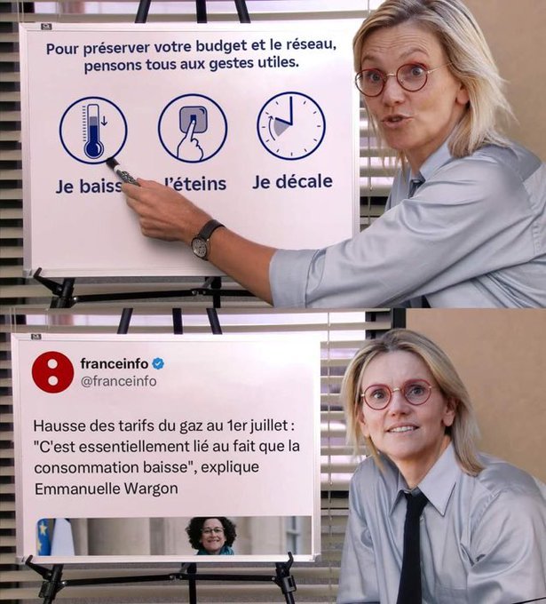 @AgnesRunacher @EmmanuelMacron @GabrielAttal @Agri_Gouv @MFesneau @Renaissance @BesoindEurope @TerresDeProgres Arrêtez de dire 'nos agriculteurs' !! ça suffit. 14 mesures ! 67 engagements ! Vous allez convaincre qui ? PERSONNE Laissez les agriculteurs travailler. Qu'ils puissent VIVRE de leur travail, c'est tout. Tartuffe.