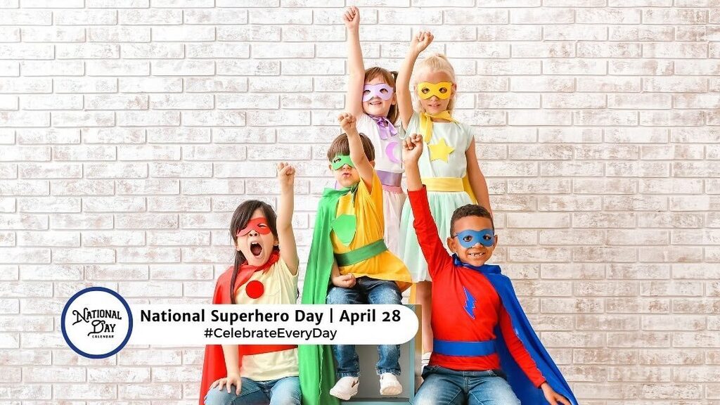 Repost from @natdaycal
•
Each year on April 28th, National Superhero Day honors superheroes, both real and fictional!
#CelebrateEveryDay #NationalSuperheroDay instagr.am/p/C6UAf4oLHg_/