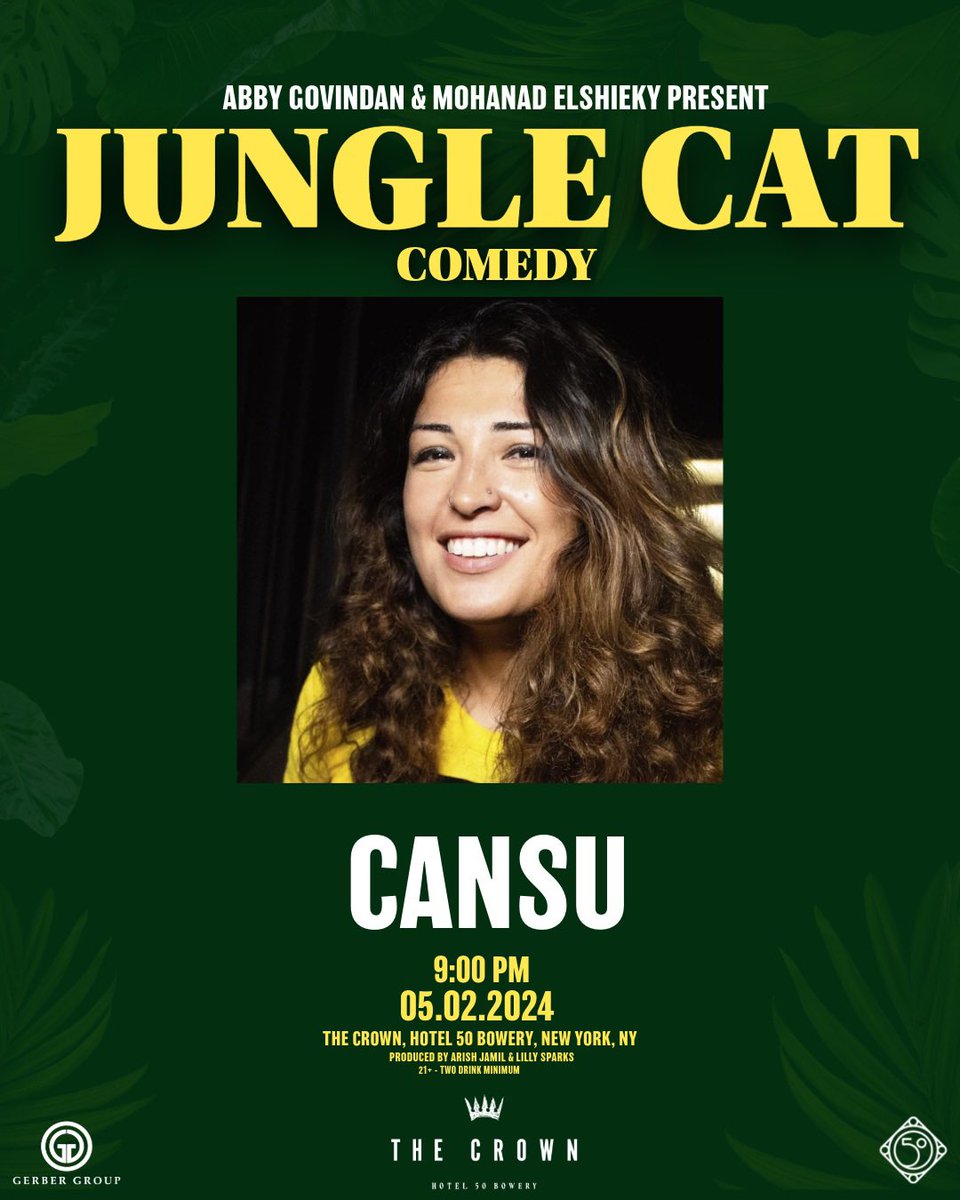 This Thursday! junglecat.eventbrite.com @abbygov @MohanadElshieky