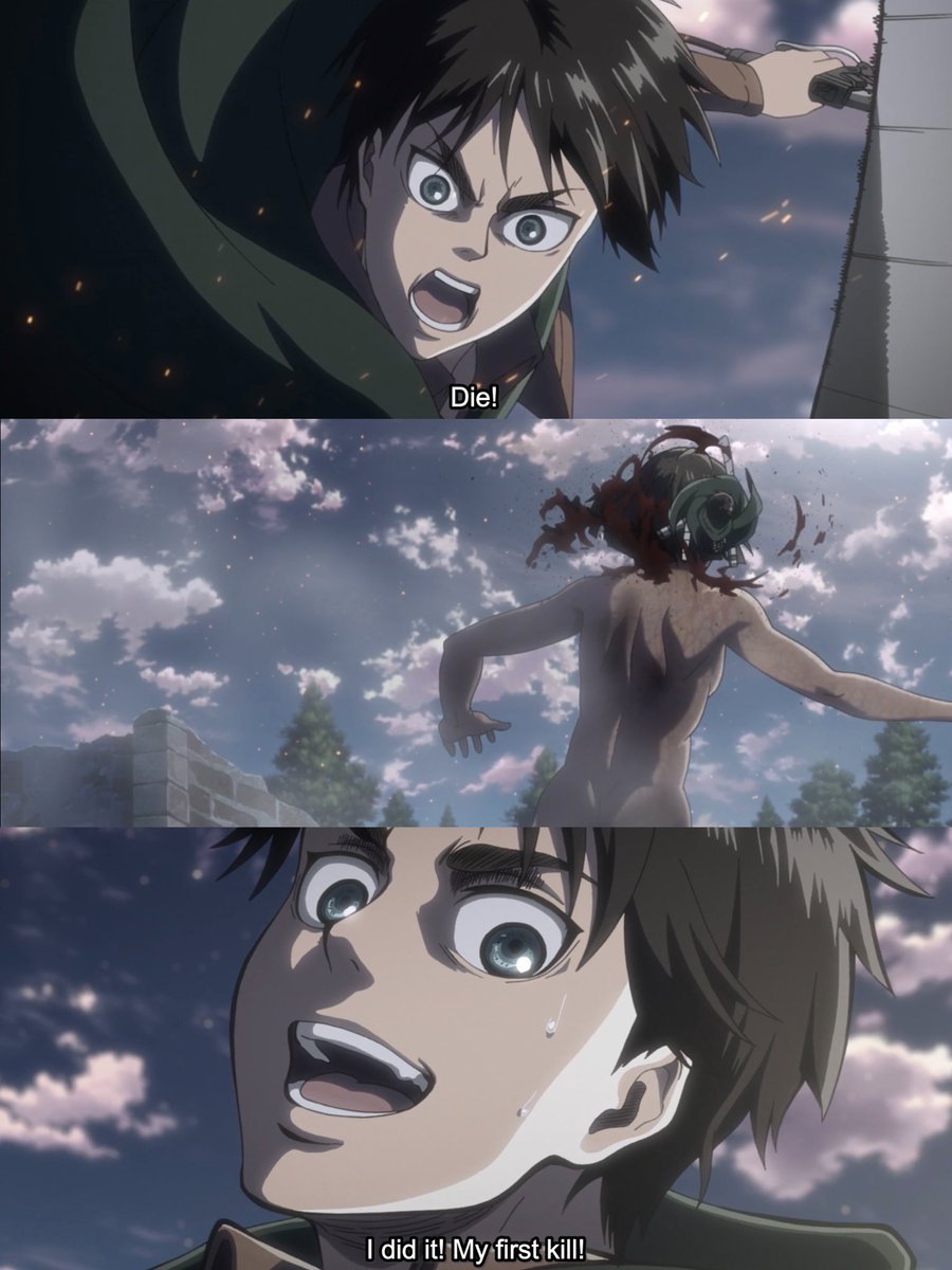 7 years ago today, Eren’s first kill