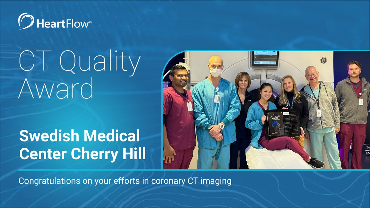 We're ending April on a strong note with Swedish Medical Center Cherry Hill. We're honored to celebrate with you all on your most recent CT Quality Award. We're able to continuously transform the way CAD is diagnosed and managed because of your efforts. @ProvSwedish