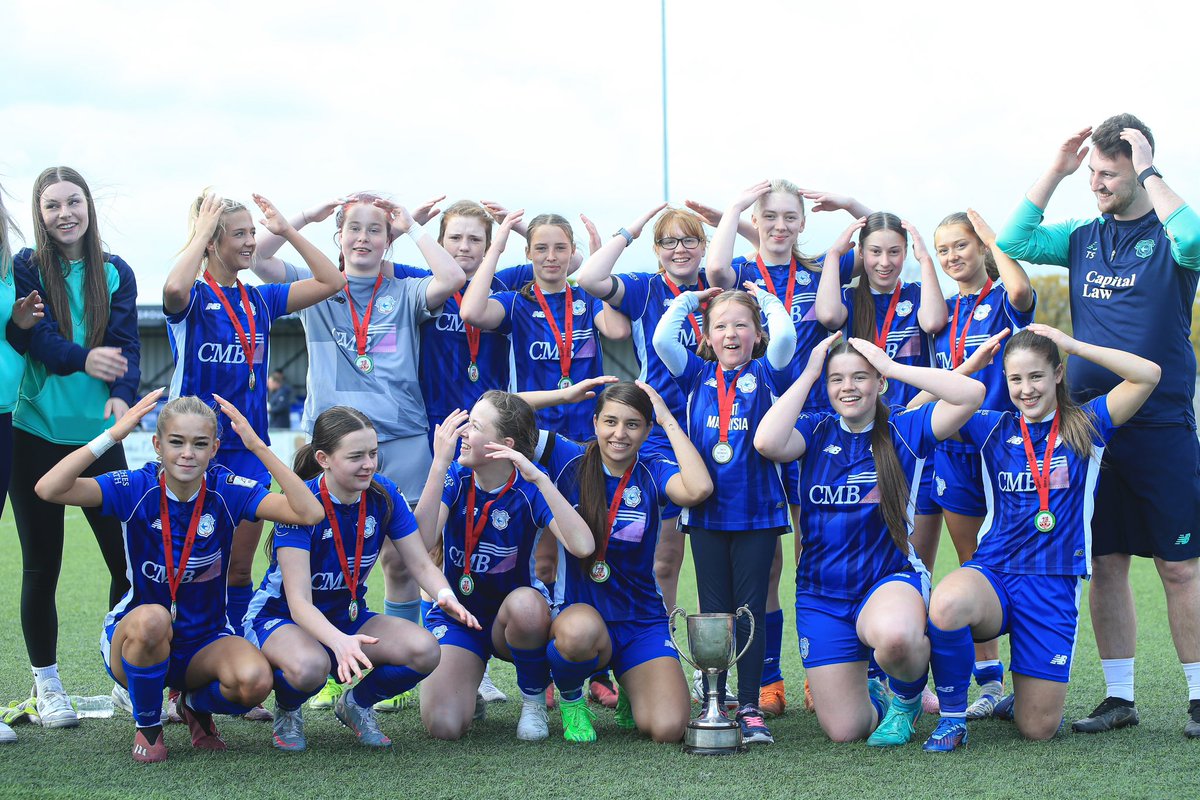 Introducing your @HughJamesLegal Senior Cup Women’s Champions @CardiffCityFCW U19s