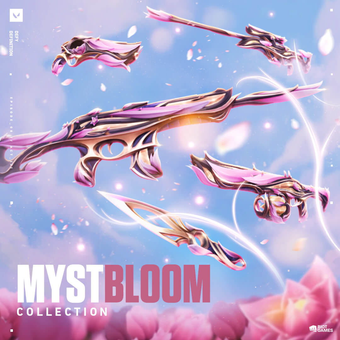 MYSTBLOOM BUNDLE GIVEAWAY!🌸 How to enter: - Like & retweet this post - Follow @sleunch - Tag a friend Winner announced on May 5th! #VALORANT