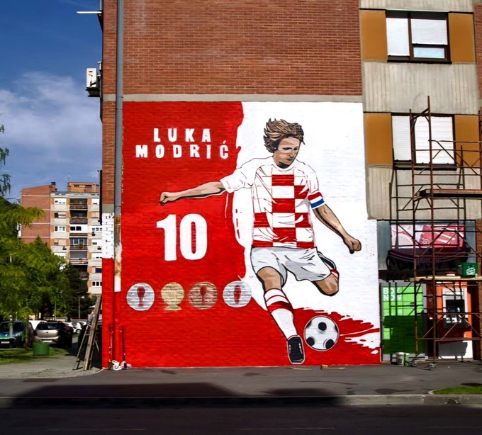 A new mural has appeared in Zagreb for our captain!

#Modrić