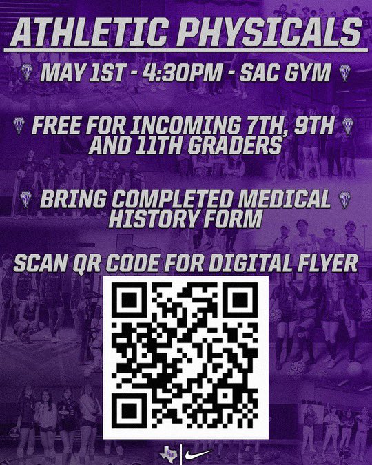 Free Physicals this week! Don’t miss out!