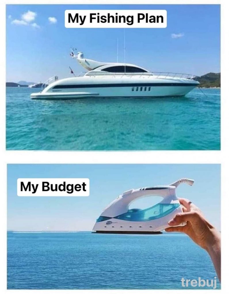 Happy Meme Sunday! 😁 My fishing plan vs. my budget… The harsh reality 🥲