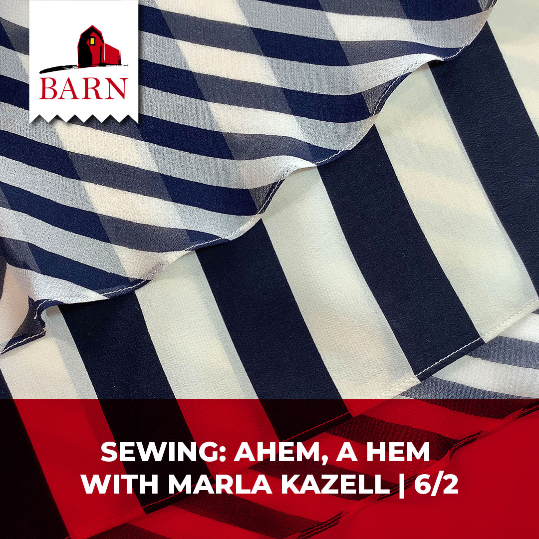 We're excited to host three workshops with couture sewist Marla Kazell this spring!

Learn more at pulse.ly/w6zmuvcvbr

#bainbridgebarn #bainbridgeisland #sewingclass #fitting #sewing #learntosew #sewingpattern #sewingskills #tailoring #kitsap #seattle