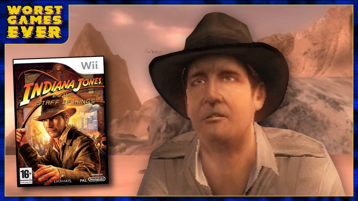 🚨  NEW VIDEO ALERT 🚨 

Worst Games Ever – Indiana Jones and the Staff of Kings:
youtu.be/yuaV2HinkXA 

If there’s one relic that DOESN’T belong in a museum, it’s this mess. If you actively chose to play this when it released, you chose… poorly.