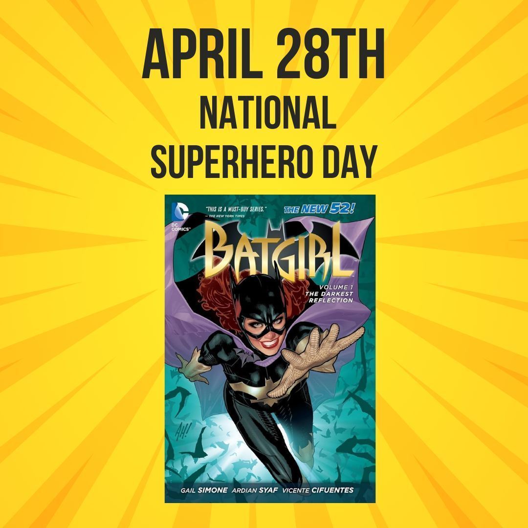 WEGOLRC's tweet photo. April 28th is National Superhero Day. Look for your favorite caped crusaders in the new 'Comic' section of Graphic Novels 🦸‍♀️ 

El 28 de abril es el Día Nacional del Superhéroe.   Busque a tu super heroe en la nueva sección de 'Novelas gráficas. https://t.co/Fzc6ohVOgf