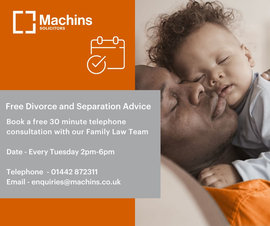 If you are looking for #familylaw advice on 
✔️Divorce &amp; Separation
✔️Finances following separation
✔️Disputes concerning children
✔️Cohabitation 
☎️  01442 872311 FOR A FREE APPOINTMENT ON TUESDAY 30 APRIL