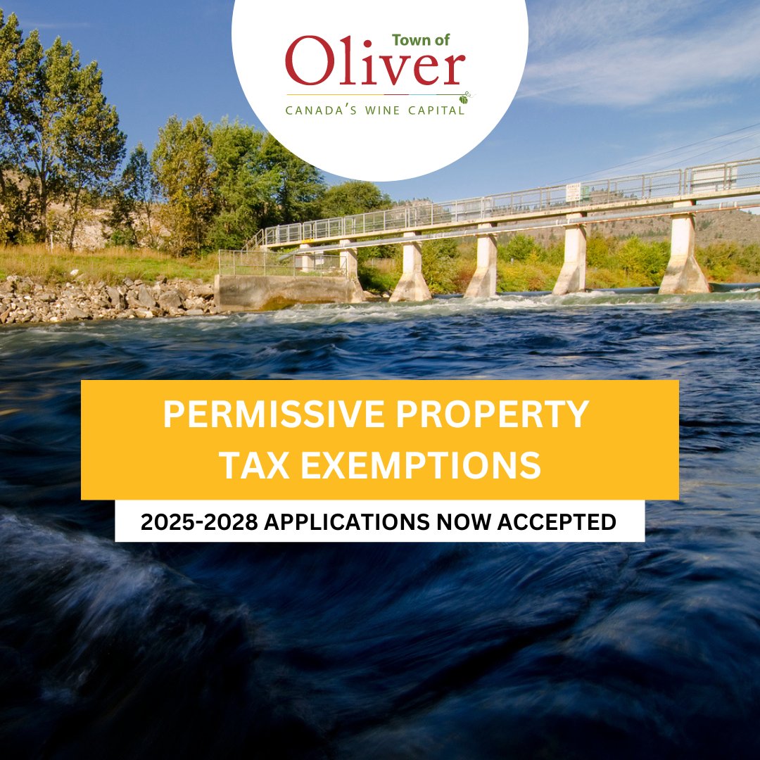 Town of Oliver on X: &ldquo;PERMISSIVE PROPERTY TAX EXEMPTION 