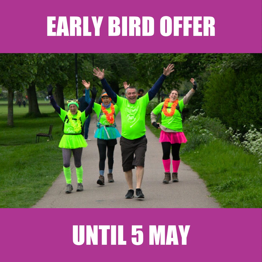 🌟 Don't miss out on the early bird offer for Star Shine Night Walk! Get 20% off registration until 5 May. Choose from 5- or 10-mile routes, starting at Shelford Rugby Club. Join us for a special evening on 22 June, lighting up Cambridge! Sign up now: ow.ly/G4bE50Rpfwf