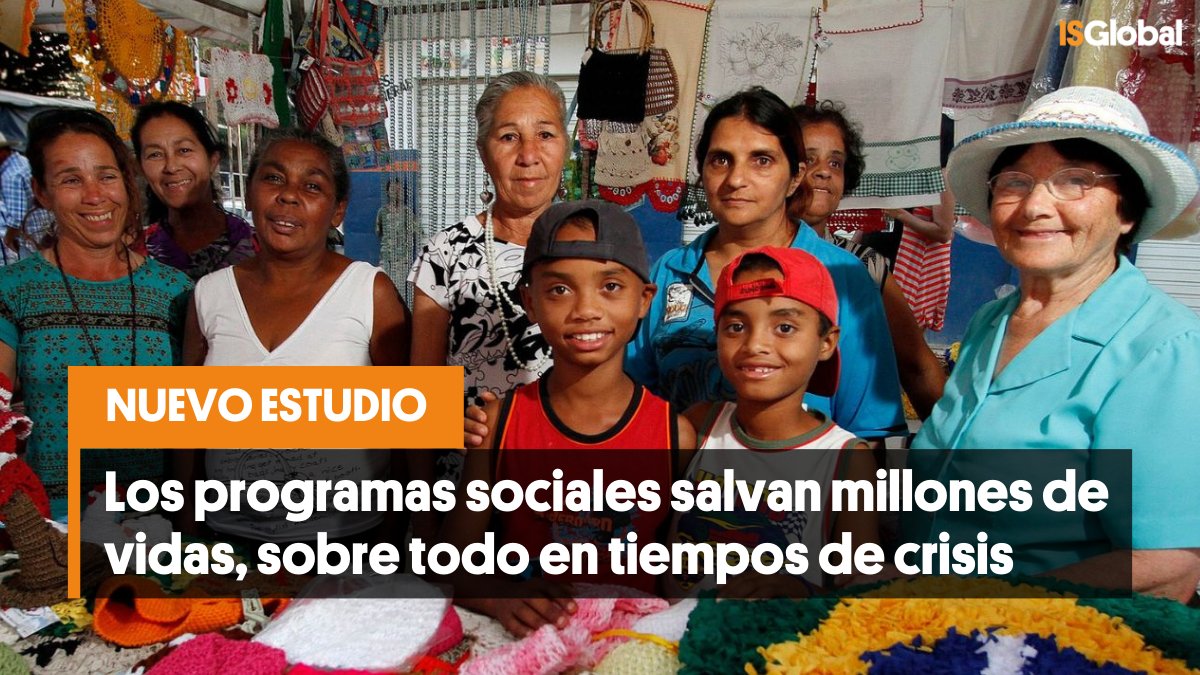 🇧🇷 Los programas sociales salvan millones de vidas. Si se amplían para cubrir a las personas empujadas a la pobreza por la crisis actual, estos programas podrían salvar 1,3 millones de vidas adicionales de aquí a 2030.

🟠 isglobal.org/es/-/programas…

#SaludGlobal