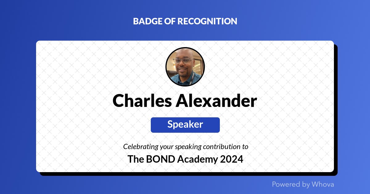 Thrilled to share that I just spoke at The BOND Academy 2024! Big thanks to the organizers and everyone who joined the session.🌟 Your presence made it special!

@bondeducators #BONDAcademy - via #Whova event app