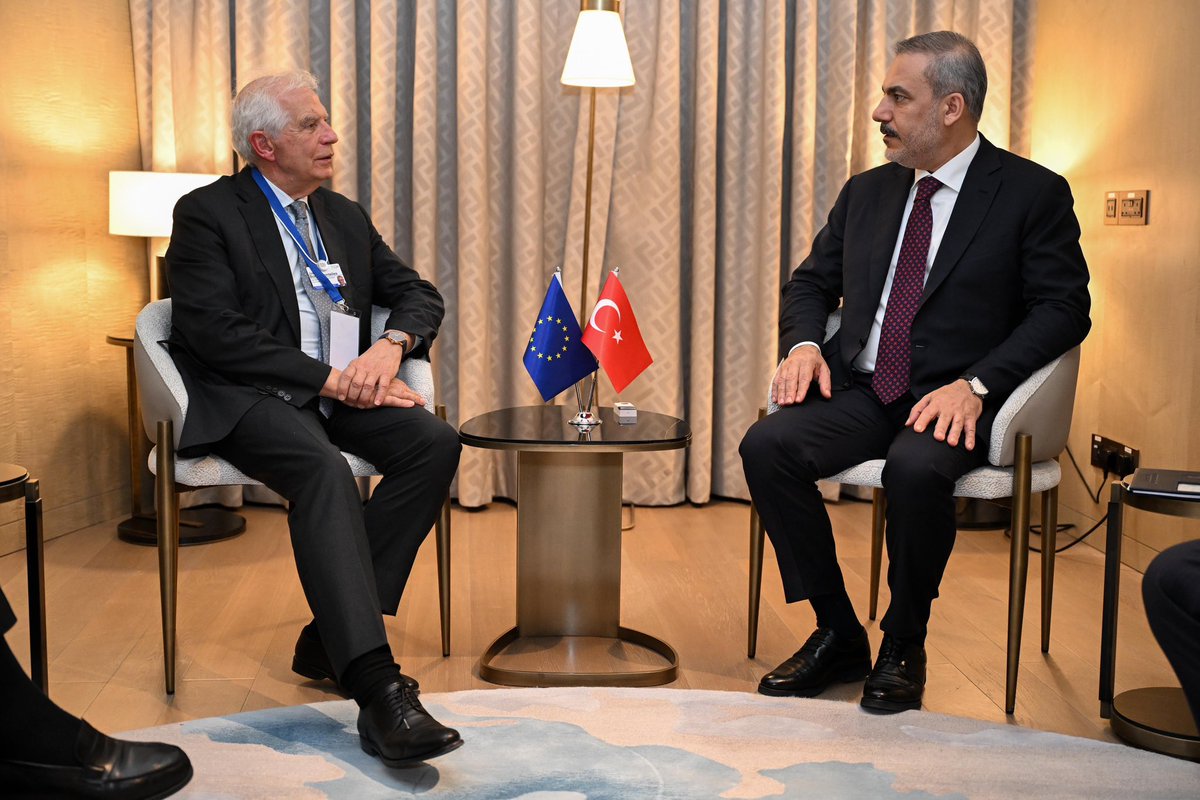Minister of Foreign Affairs @HakanFidan met with Josep Borrell Fontelles, EU High Representative for Foreign Affairs and Security Policy and Vice-President of the European Commission, in Riyadh. 🇹🇷🇪🇺