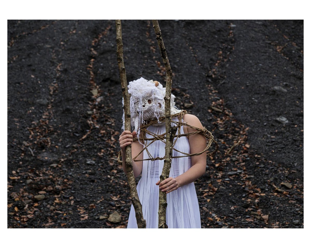 Model: Lucie Rose / Lucie Loops
From the <a href="/NaturePonty/">NATURponty</a> project. The #BiodiversityCarnival masks and costumes were co-produced by young emerging artist Lucie Rose and Catrin Doyle. 

#Celf #WelshArtist #WelshArt #Pontypridd #PortraitCymru