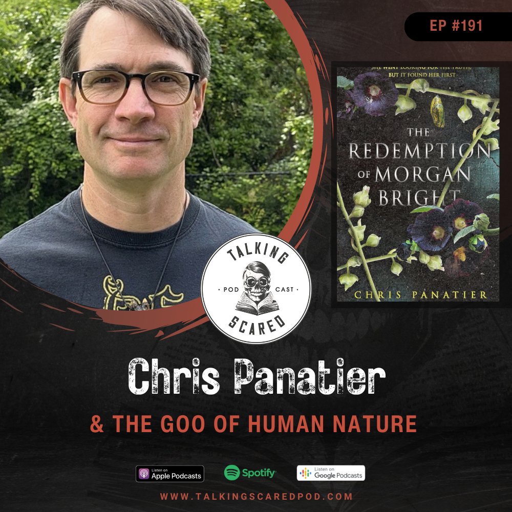 This Tuesday, listen to the latest episode with @ChrisJPanatier. We talk about asylum-horror, hideous historical medical practices, and how Chris sneaked possession horror under my guard in THE REDEMPTION OF MORGAN BRIGHT (despite whatever he claims he warned me about).