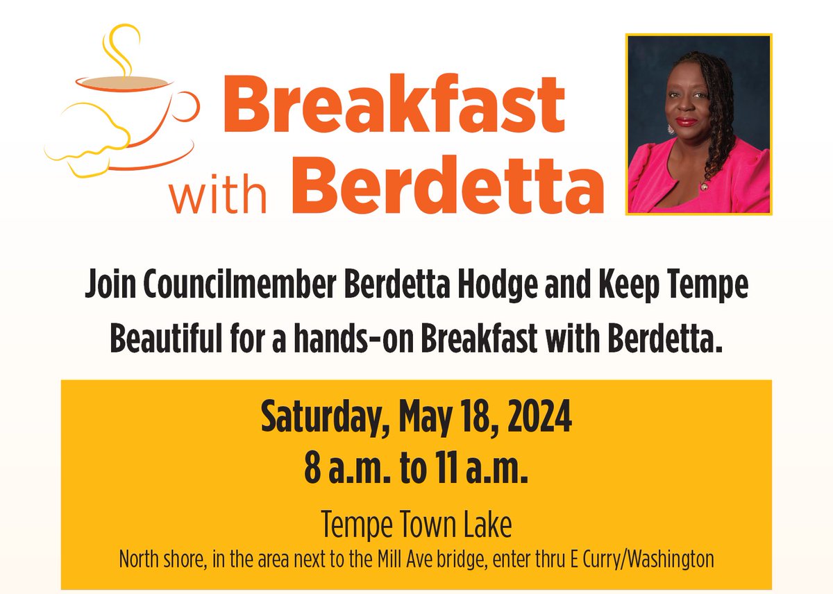 Beautify Tempe, get breakfast with Councilmember Hodge