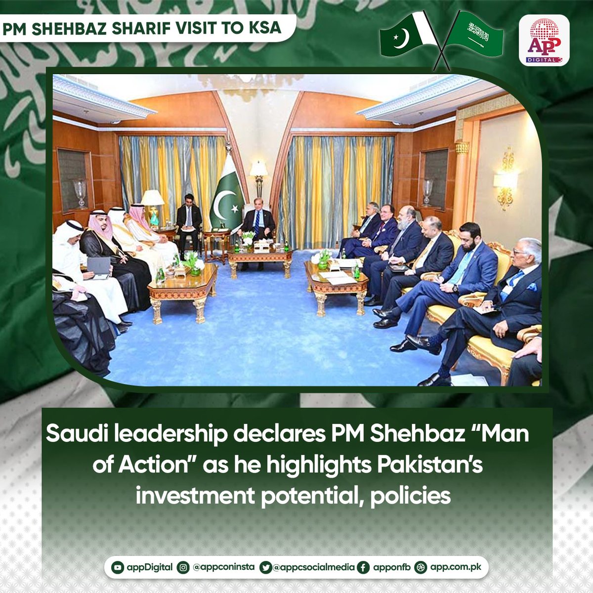 Prime Minister Shehbaz Sharif was declared the “Man of Action” by the Saudi leadership in recognition of his commitment to reviving Pakistan’s economy through massive reforms and foreign investment. This acknowledgment came during his busy day in Riyadh, where he met different…