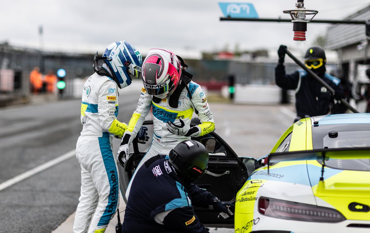 Silverstone 500 ticked off ✔️ A real tough one for us. Did what we could do in GT3 but we're still looking for more 📈 The GT4 was hit off not once - but TWICE at the same corner. What even is luck, ey? ❌️ Onto Donington ➡️ 📸 @MatActon