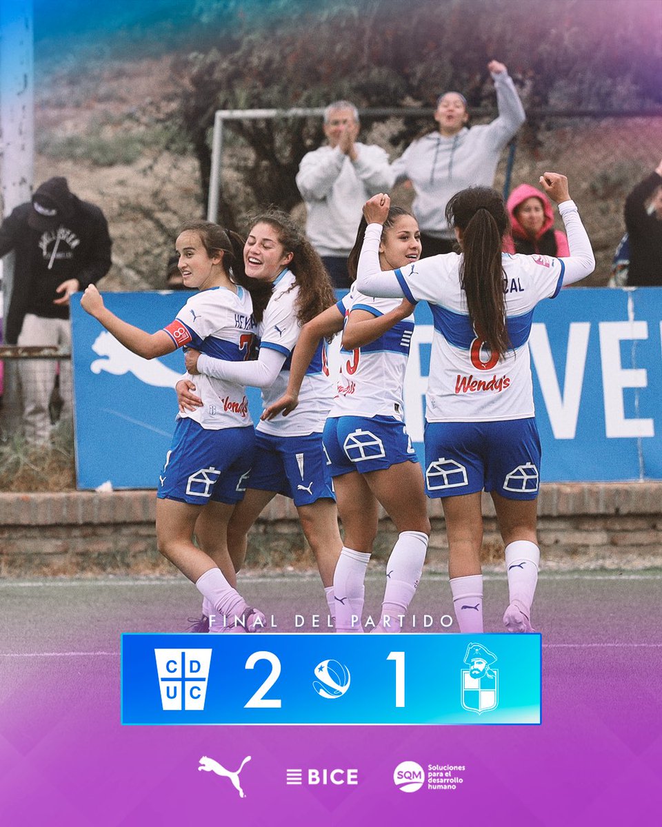 ¡Los tres puntos se quedan en casa! 💪

Con goles de Vaitiare Pardo y Agustina Heyermann, #LasCruzadas se impusieron por 2-1 ante Coquimbo por la fecha 7 del #FemeninoSQM🏆

¡A seguir así muchachas! 👏

#LaGranCruzada🔵⚪️