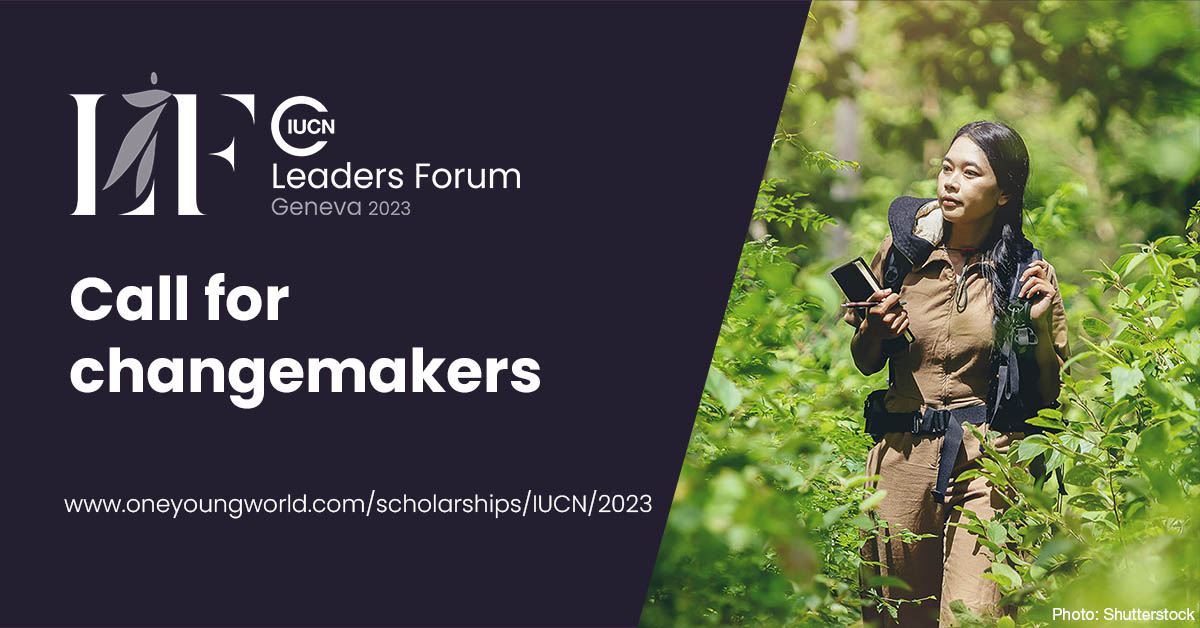 🌍 Calling all young leaders! Join the @IUCN Leaders Forum in Geneva, October 2024. Showcase your projects, connect with global leaders, and drive change. Apply by May 28, 2024, at bit.ly/44gDLvz 

#IUCNLeadersForum #Changemakers #ApplyNow #Geneva #GlobalLeadership