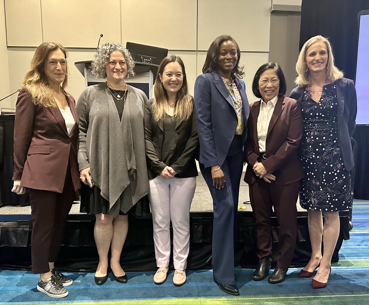 Thank you to all our amazing panelists for an informative and inspiring WICTA and @WomenInThoracic lunch symposium. @Daniela_Molena @MayaHastie @bfaloyeMD @dremilym @daryloakes4 @hahn_rt @KendraGrubb